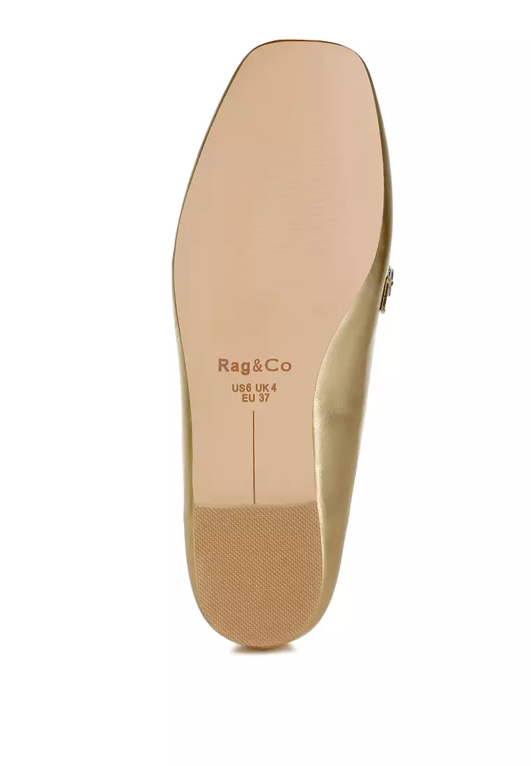 金金屬鑽石搭配樂福鞋