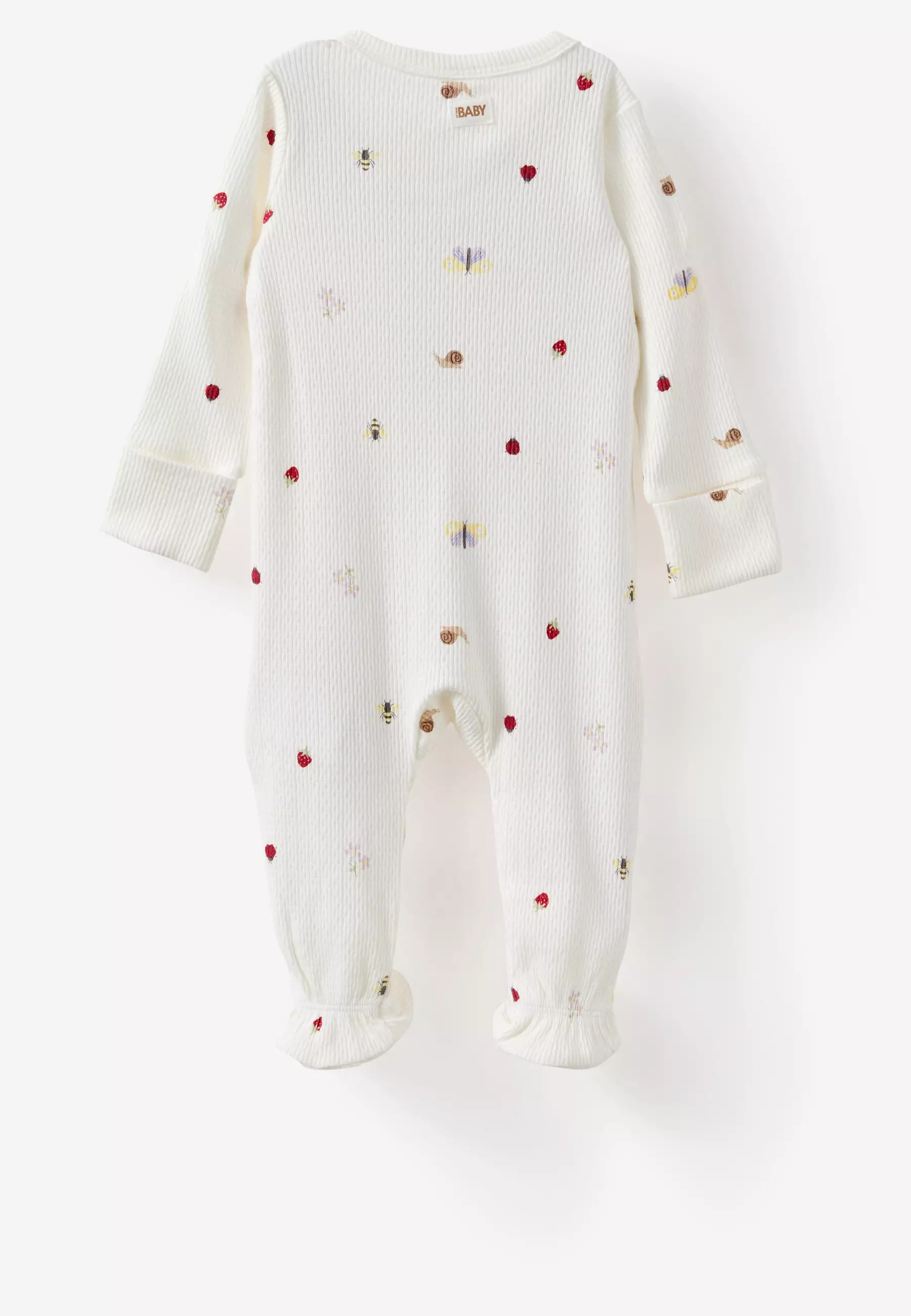Organic Pointelle Zip Romper