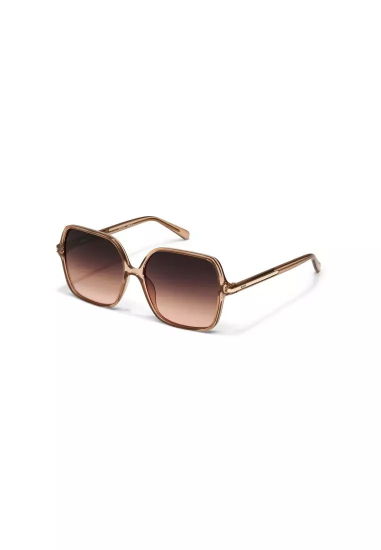 QUAY Press Tour Sunglasses - Ginger/Dark Brown Honey