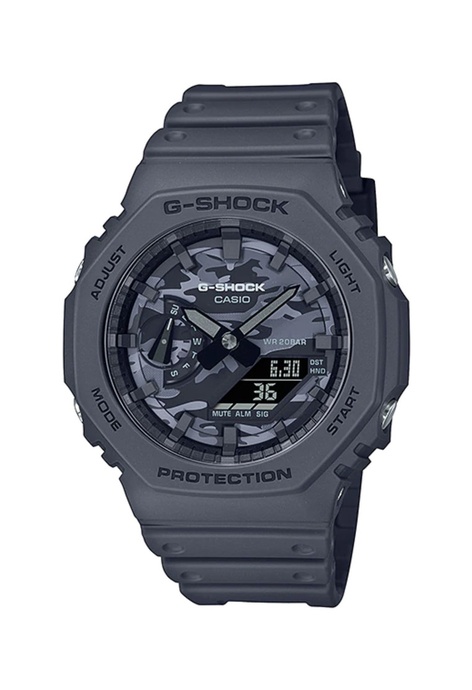 G-SHOCK Casio G-Shock Men's Analog-Digital Watch GA-2100CA-8A Grey Resin Band Sport Watch