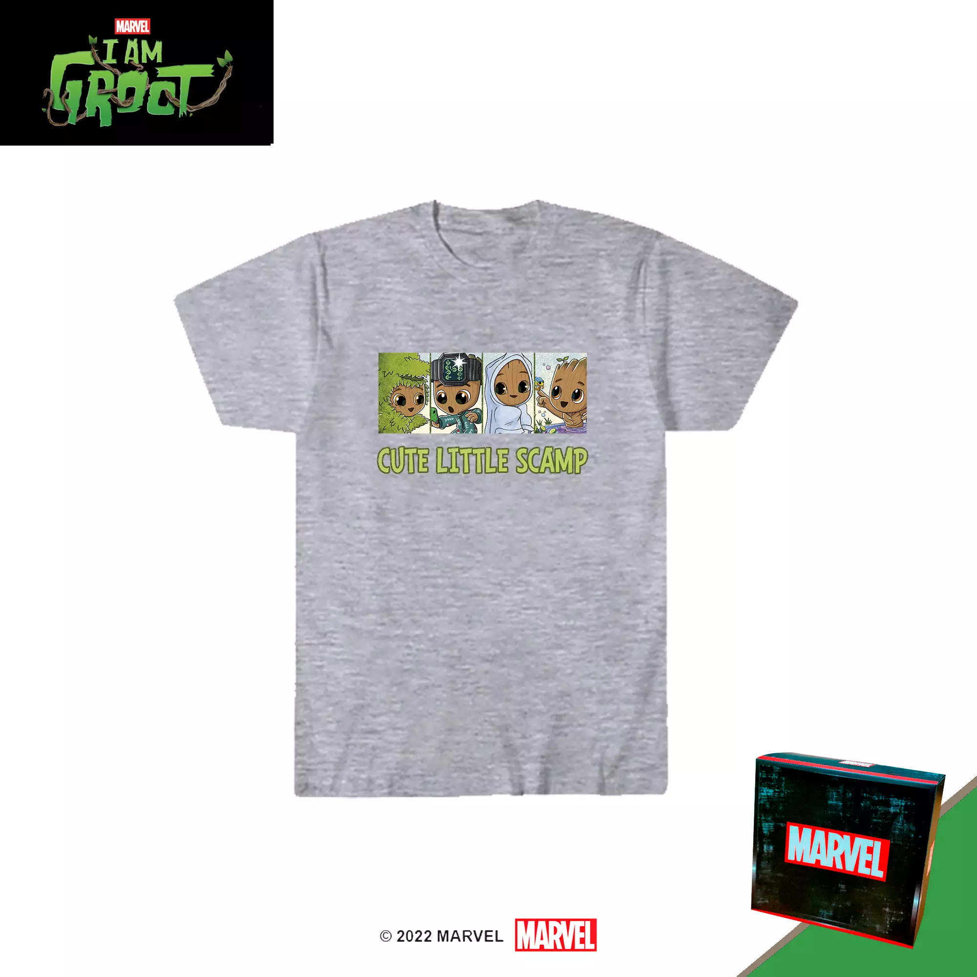 Marvel I am Groot Tshirt Dewasa Cute Little Scamp IGT1