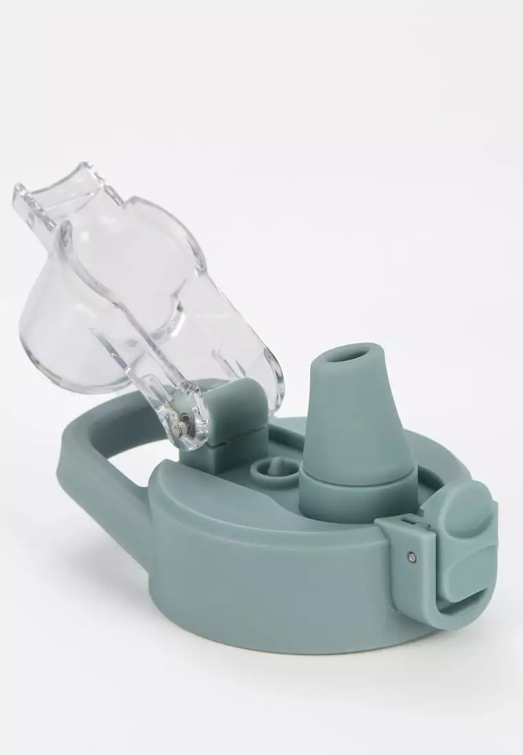 Crossing Urban Ceramic S/S Insulated Straw Sipper Cap Sports Bottle With Handle 720ml - Cotton Sage (Mix)