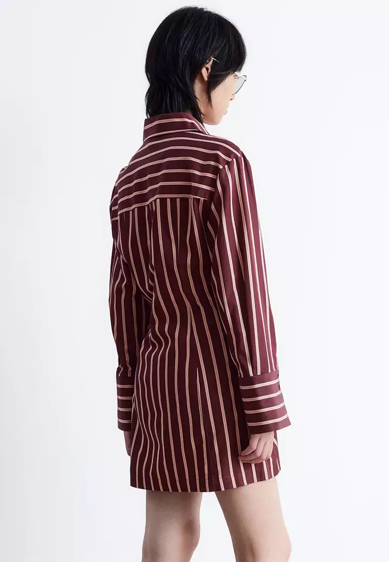 Wrap Shirt Mini Dress