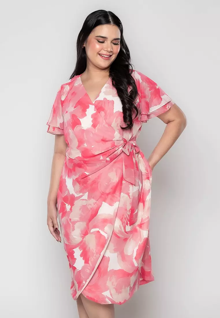 Buy Paperdolls Milly Plus Size Martine Full Floral Digital Wrap