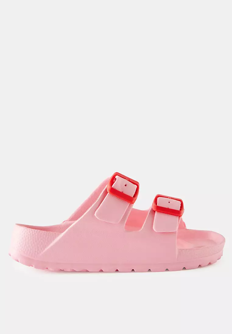 Twin Strap Slide Sandals