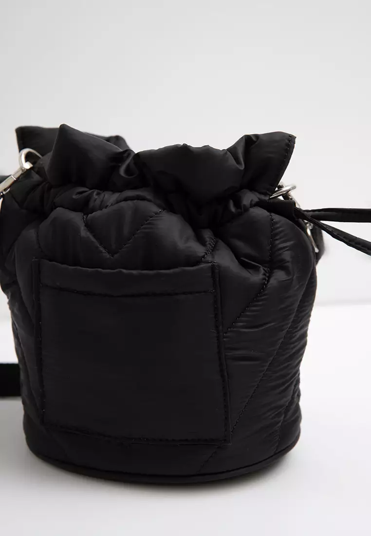 Sofia Tirana Bucket Sling Bag Black