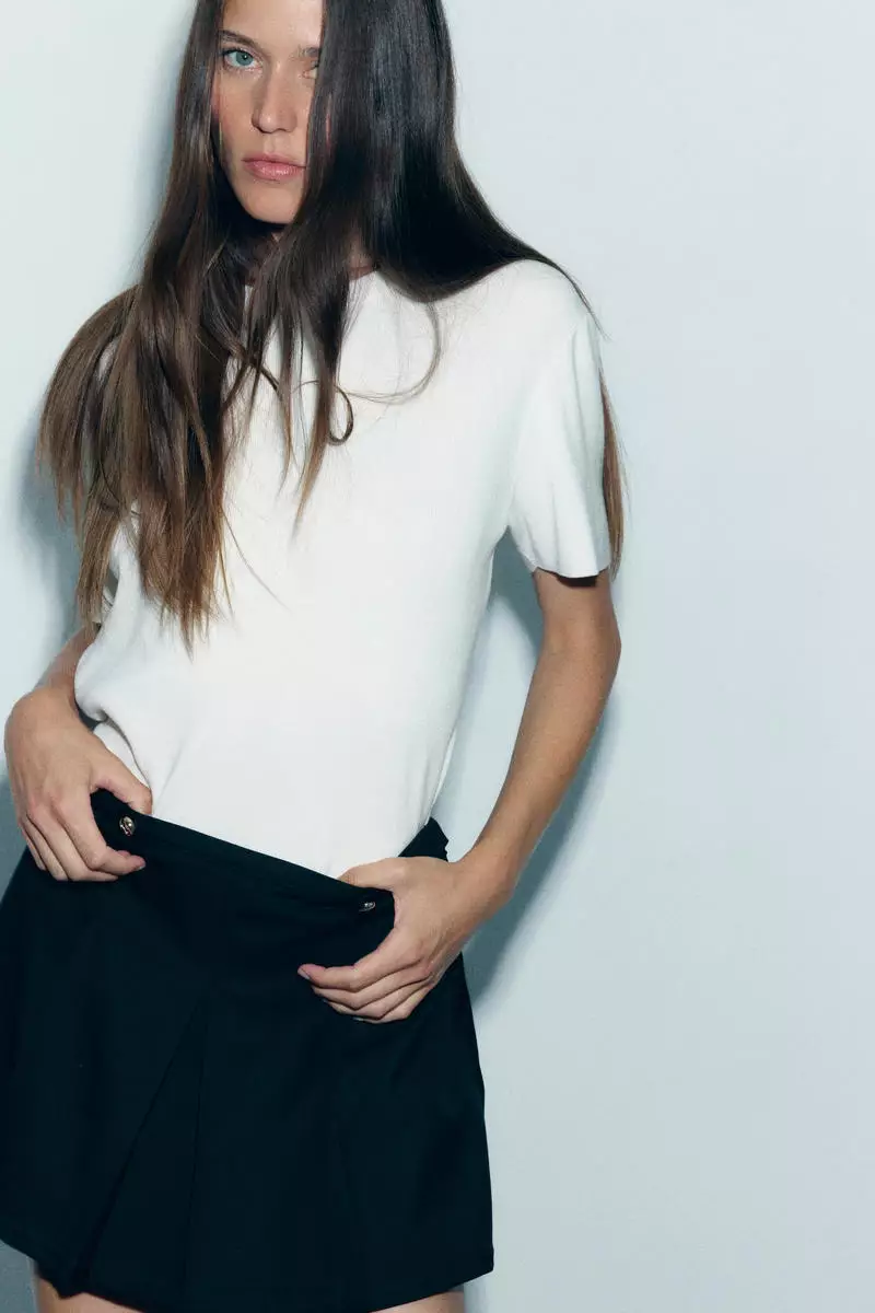 Pleated skort