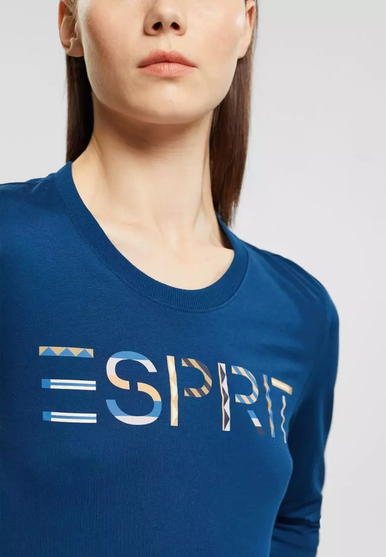 ESPRIT Long-sleeved t-shirt with logo