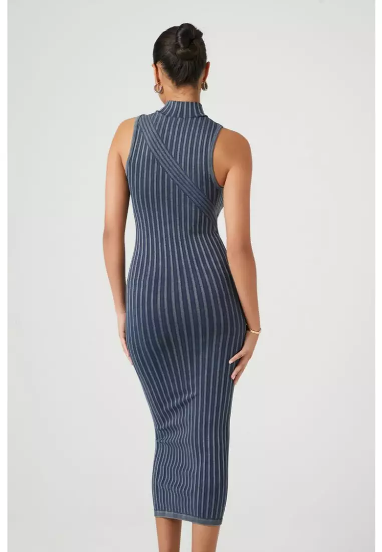 Forever 21 blue top striped dress