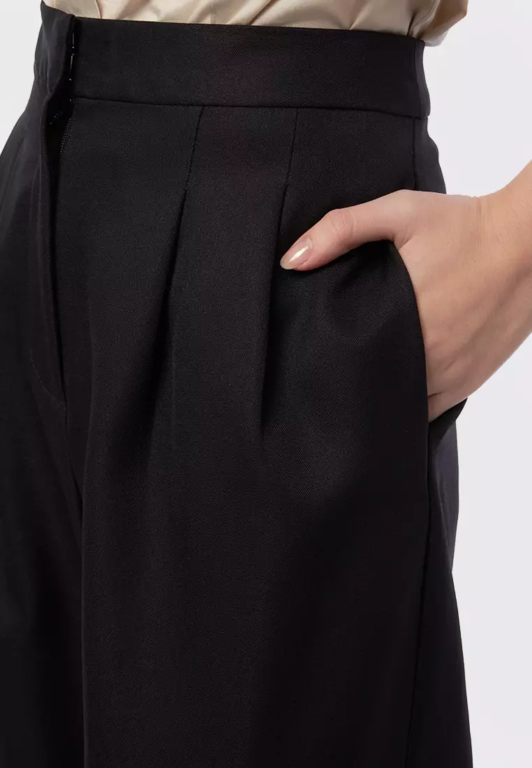 Pleated Wide Leg Pants