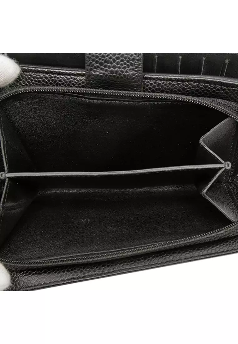 Pre-Loved Chanel Cc Caviar Bifold Wallet