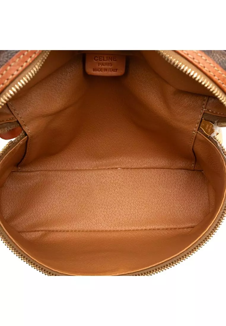 Pre-Loved Celine Macadam Coated Canvas Vanity Bag