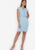 ZALORA WORK blue Front Knotted Dress 7BAF7AAA9A3515GS_4