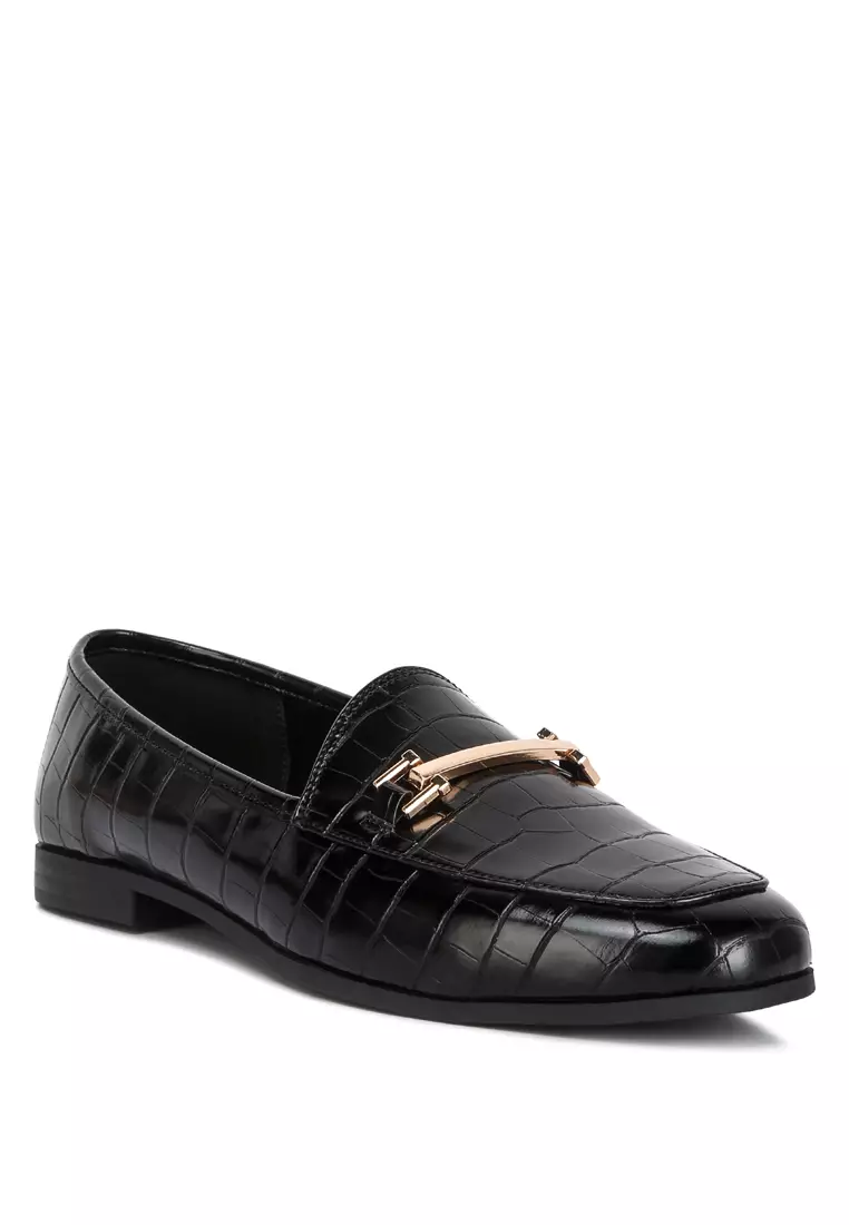 Black smart hot sale loafers