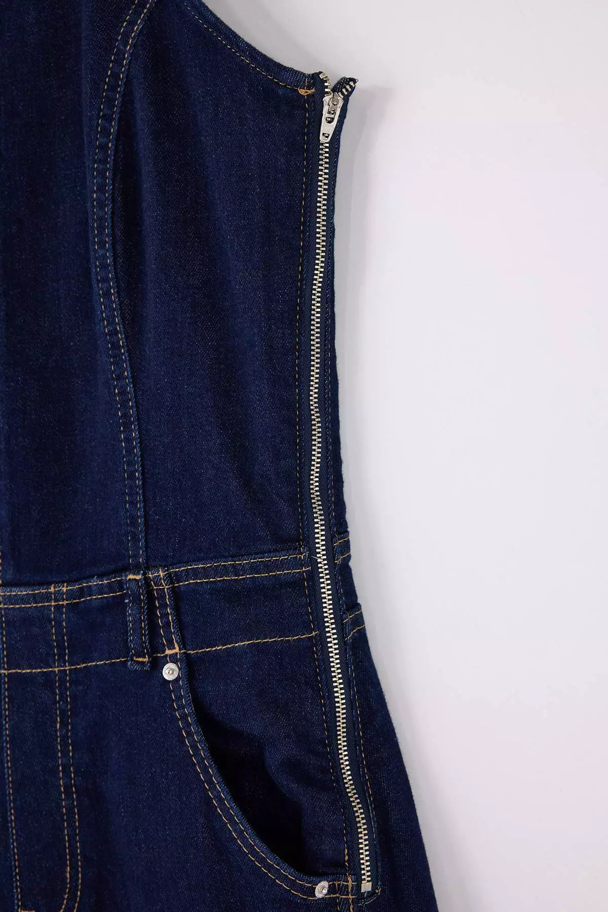 Teen Blue Strappy Slightly Stretchy Baggy Fit Denim Jumpsuit Twoss26Tu1