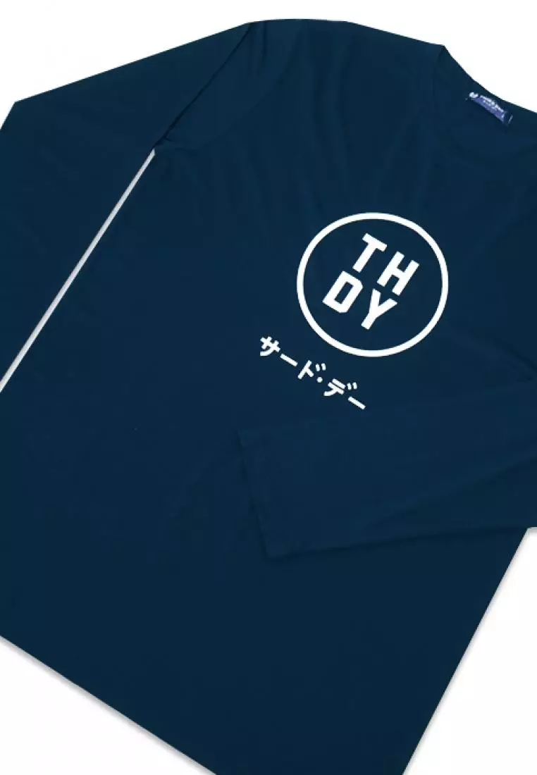 MTG07 ls evo kata navy kaos tangan panjang