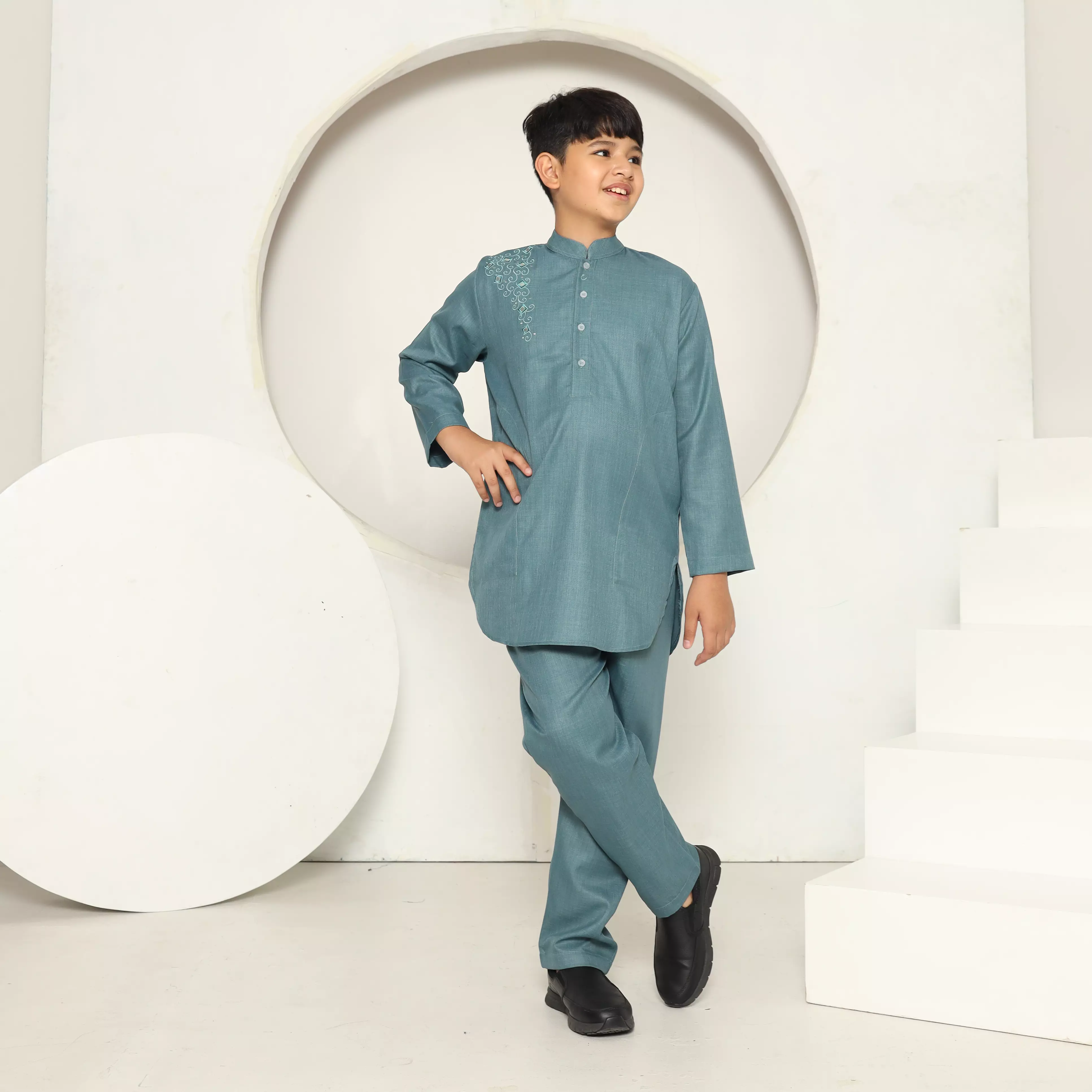 Setelan Baju Koko Sarimbit Pakistan Kurta Anak PKA 09 Tosca