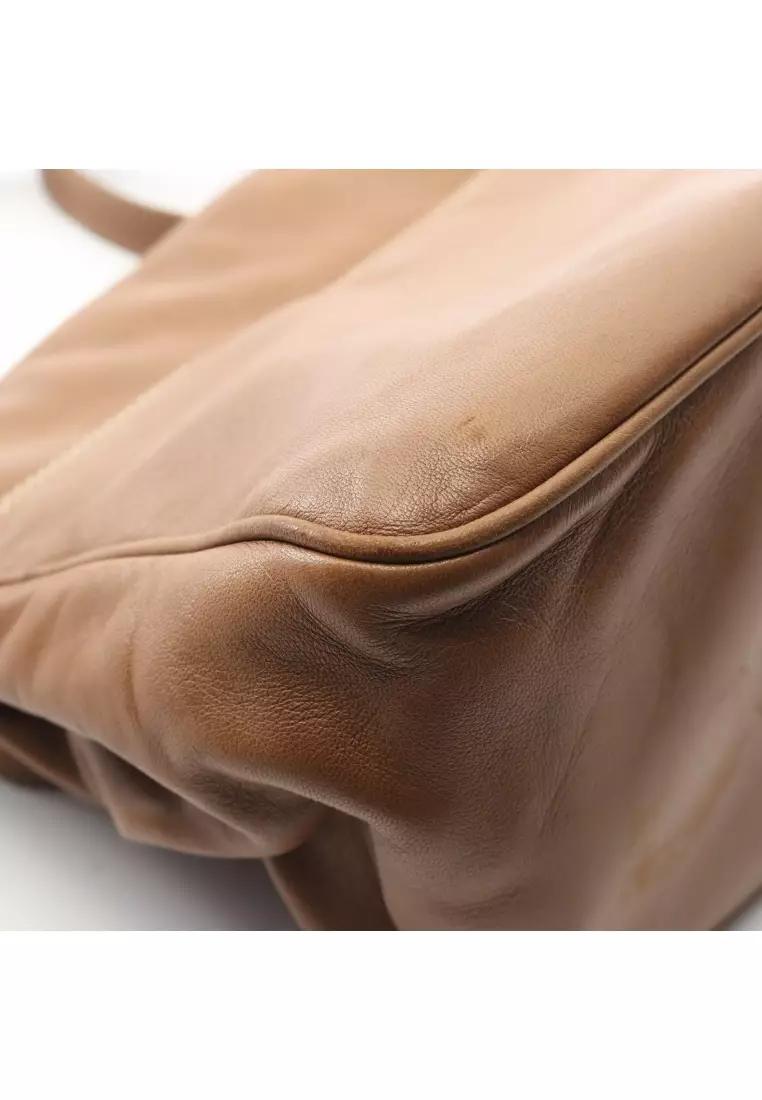 Pre-Loved LOEWE Anagram Shoulder bag leather black