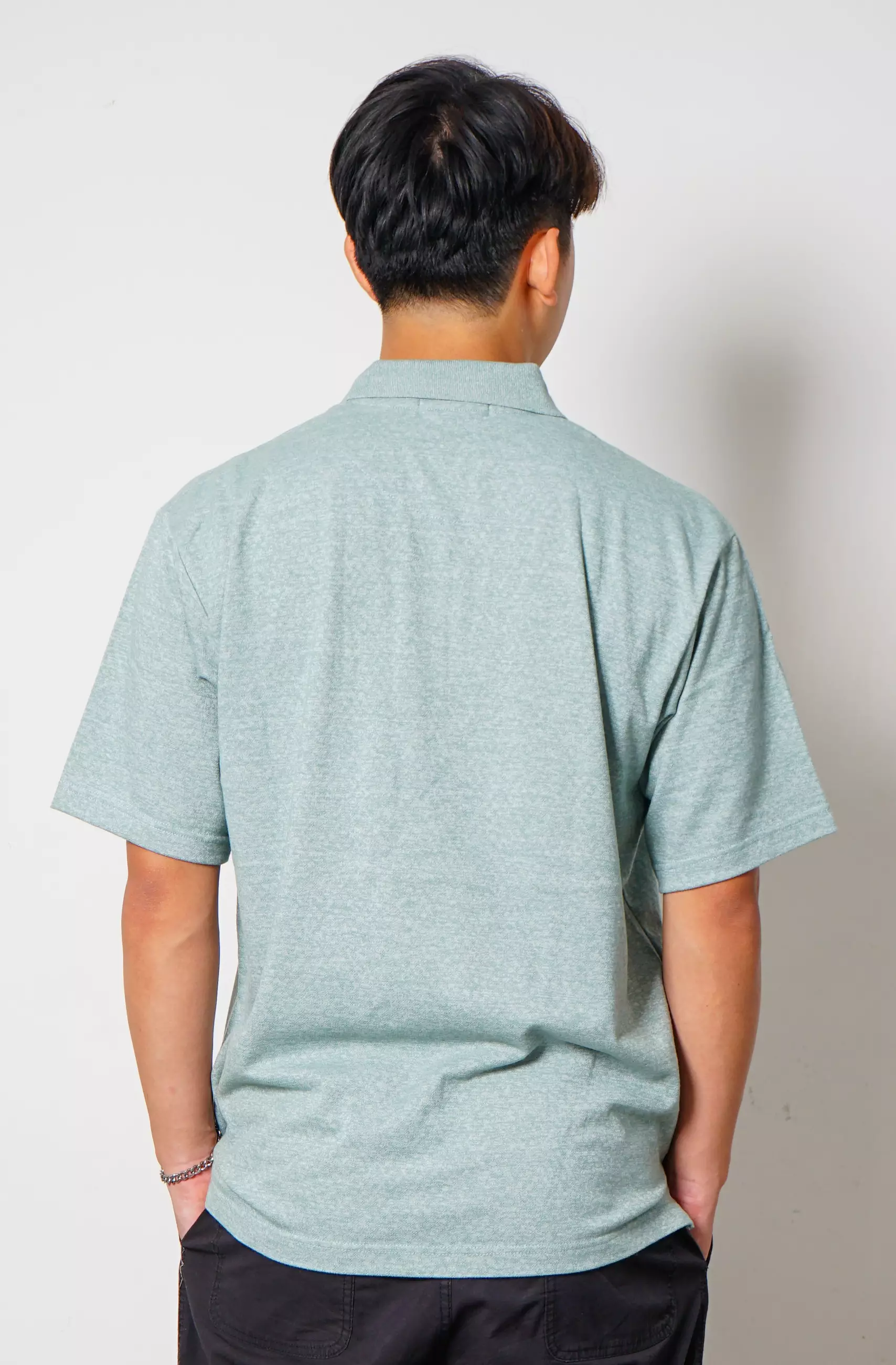 Andre Michel Polo Shirt Lengan Pendek Hijau Soft 3419