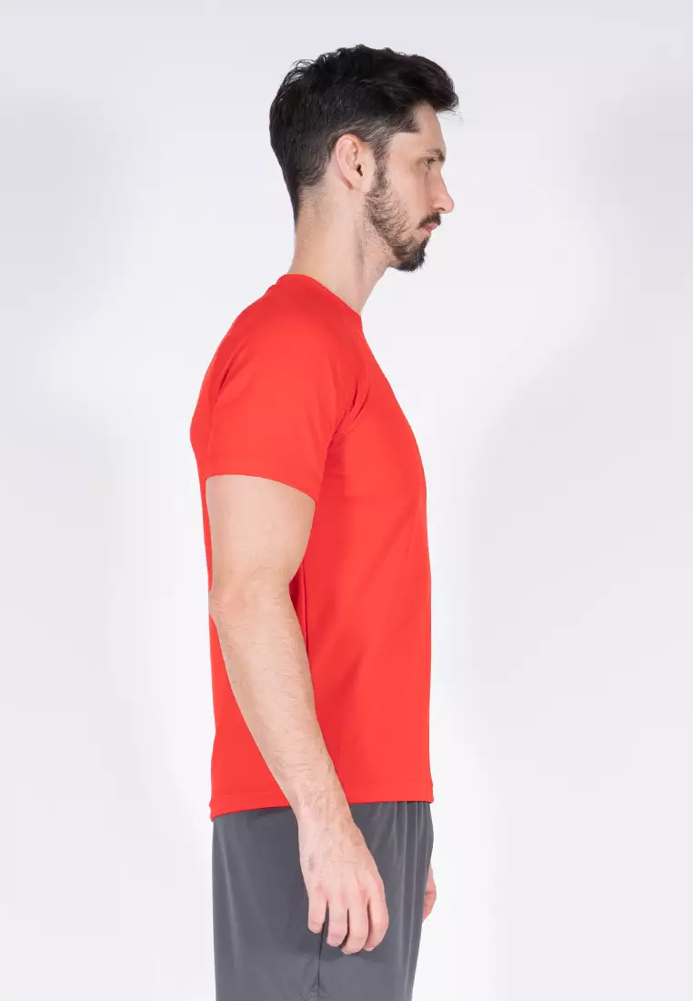 Amnig Men Training Raglan T-Shirt (Red)