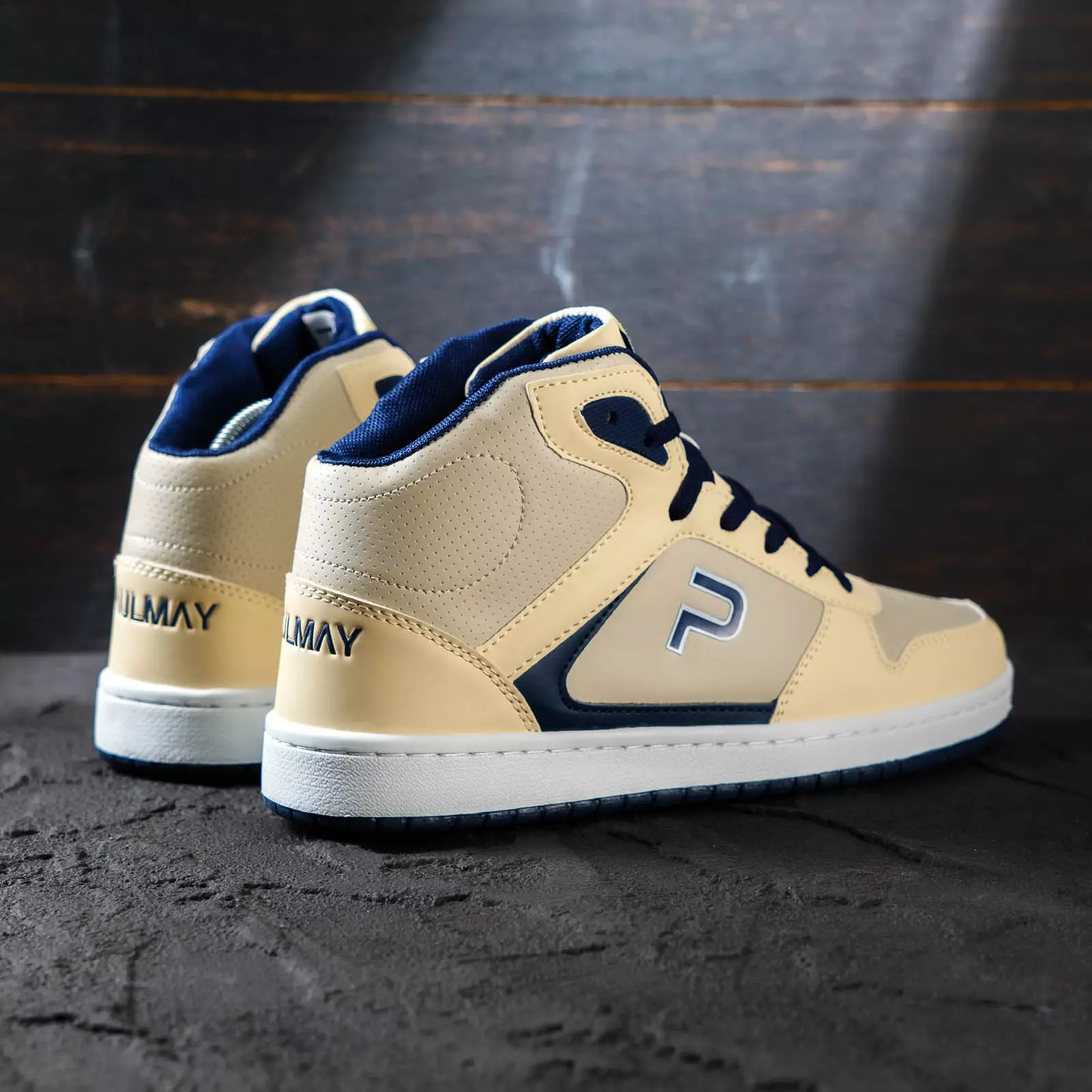 PAULMAY - Sepatu Sneakers Pria Lisbon High Cream Grey