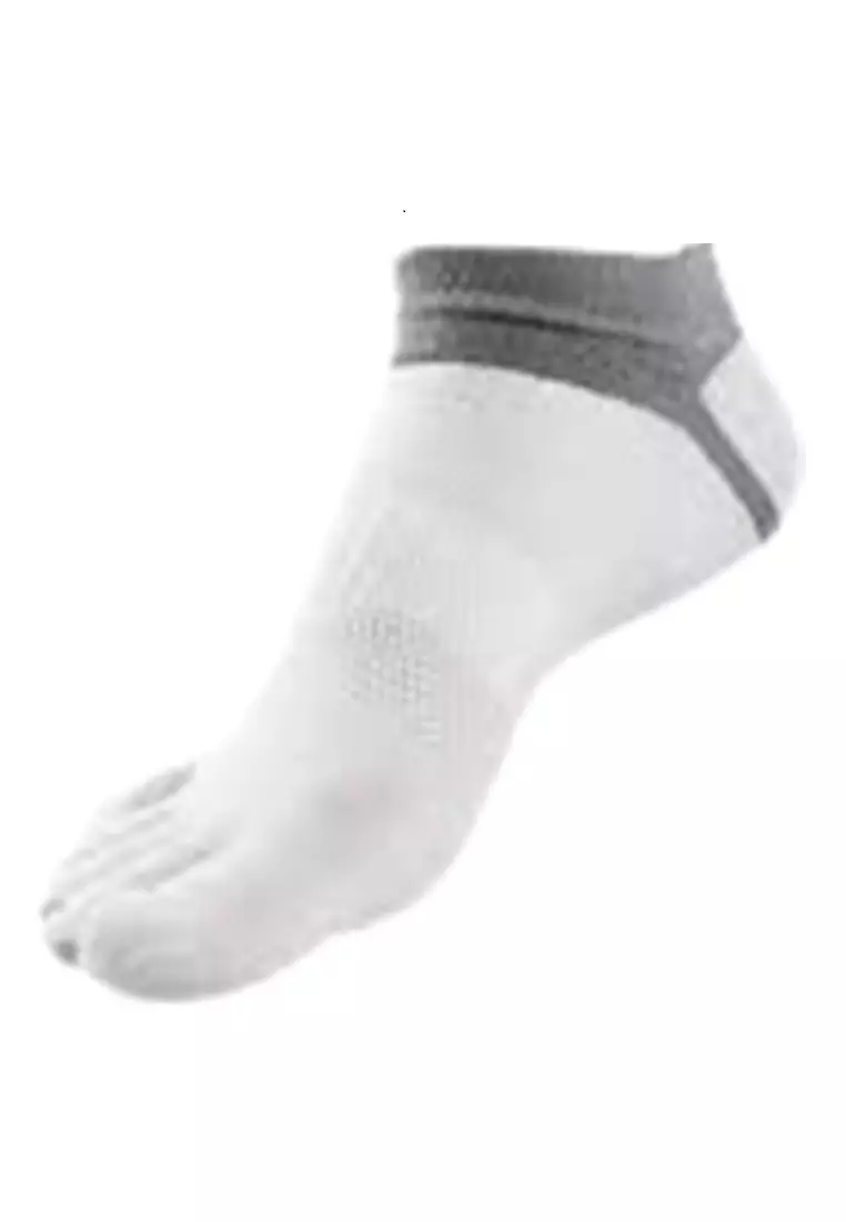 Seish Kaos Kaki Lima Jari Unisex Five Toe Socks Sports Wear Material Polyester+Cotton ORIGINAL - Gray