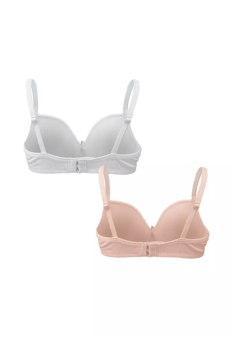 Preppy Petal Non-Wired 2-in-1 Teens Bra Underwear for Women