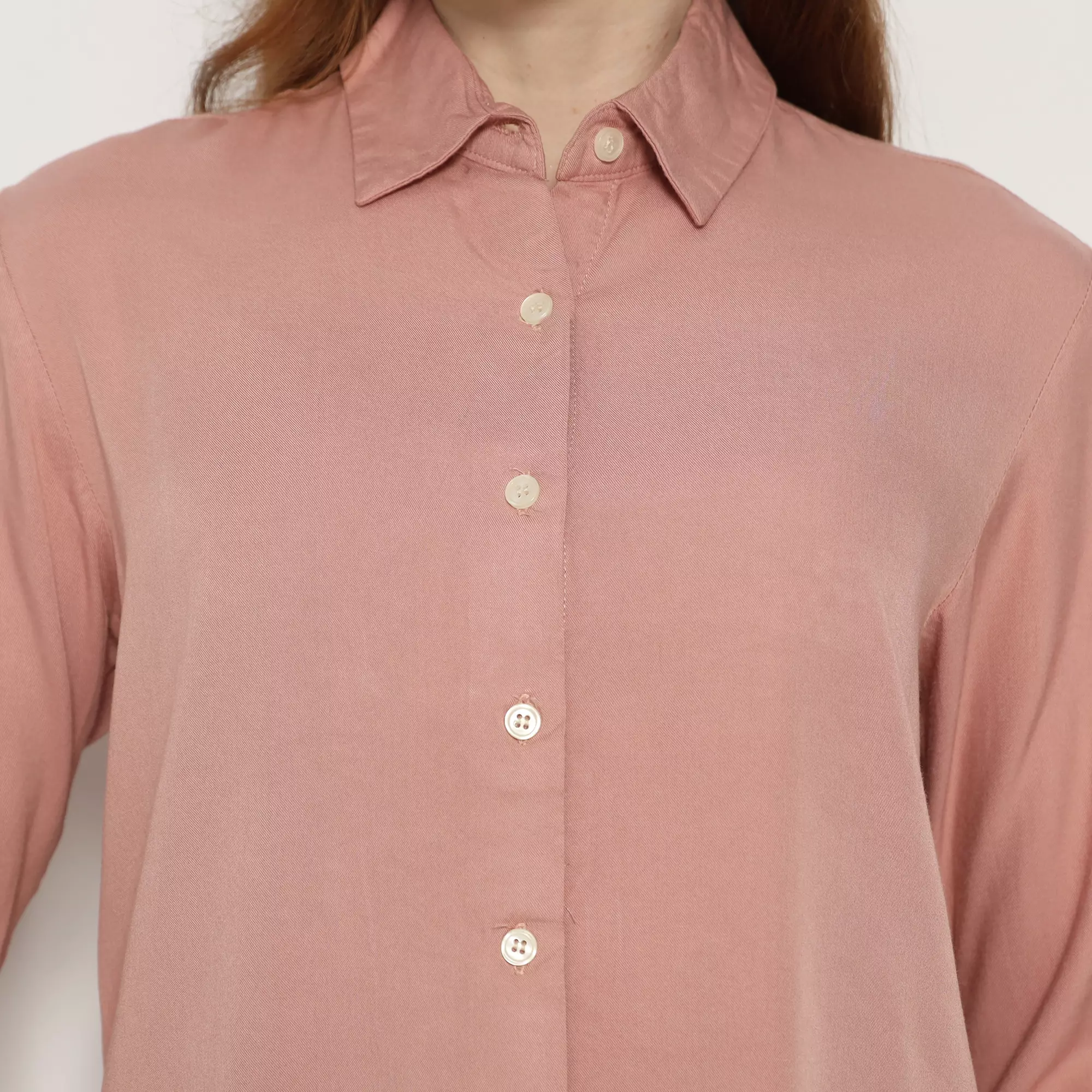 Platini Baju Kemeja Polos Basic Wanita Panjang Katun Rayon 62000.92