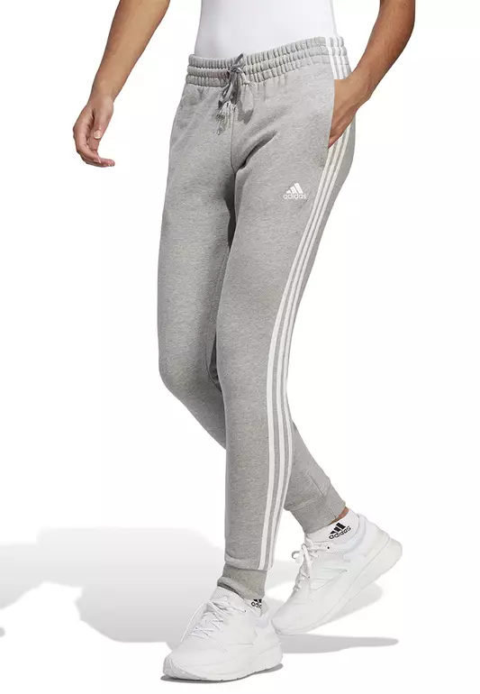 Essentials 3-Stripes French Terry Cuffed Pants