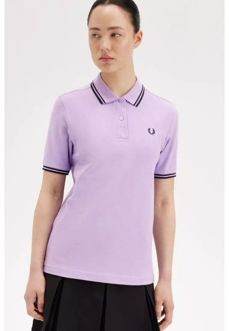 Fred Perry G3600 Twin Tipped Fred Perry Shirt (Ultra Violet / Navy / Navy)
