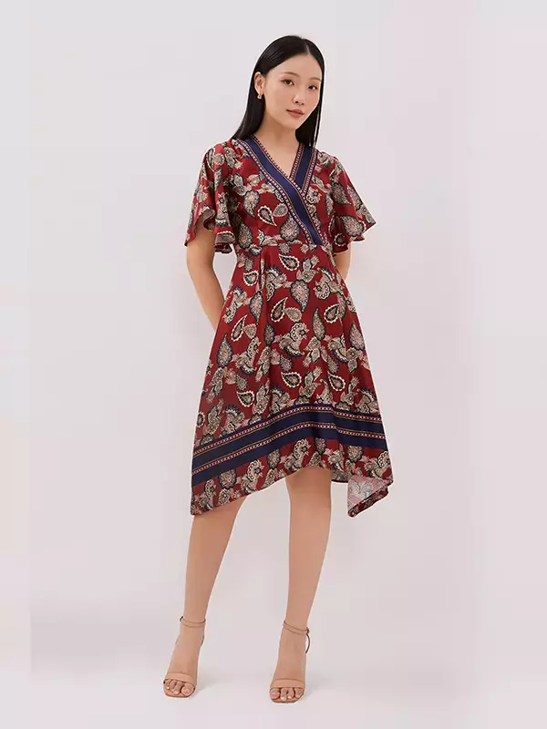 Minimal Chaliss Dress Red Velvet Size L