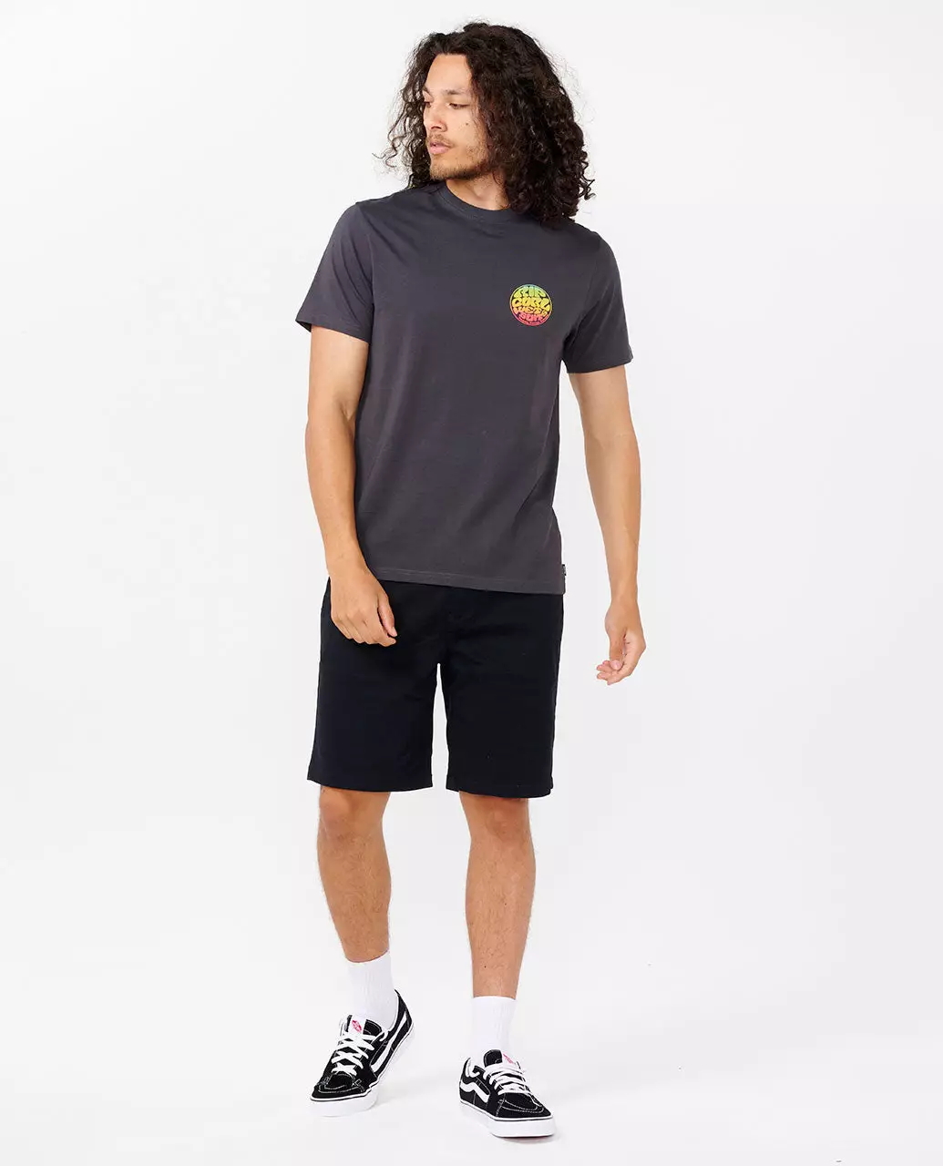 Rip Curl Men Wetsuit Icon Tee - Washed Black
