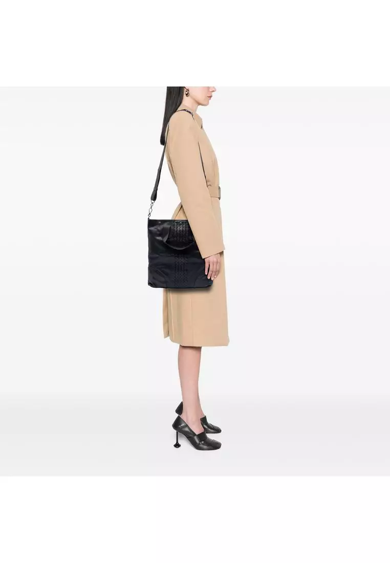 Pre-Loved Bottega Veneta Intrecciato Trimmed Nappa Convertible Tote