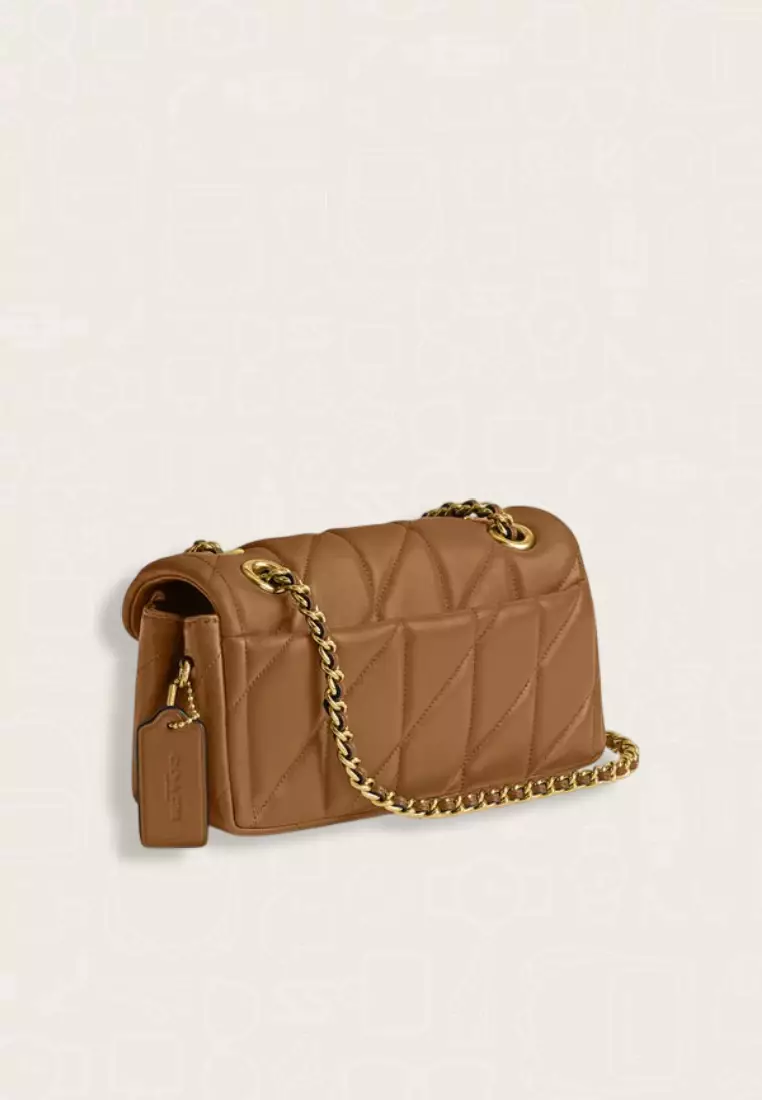 Coach Tabby Shoulder Bag 20 With Pillow Quilting Brown