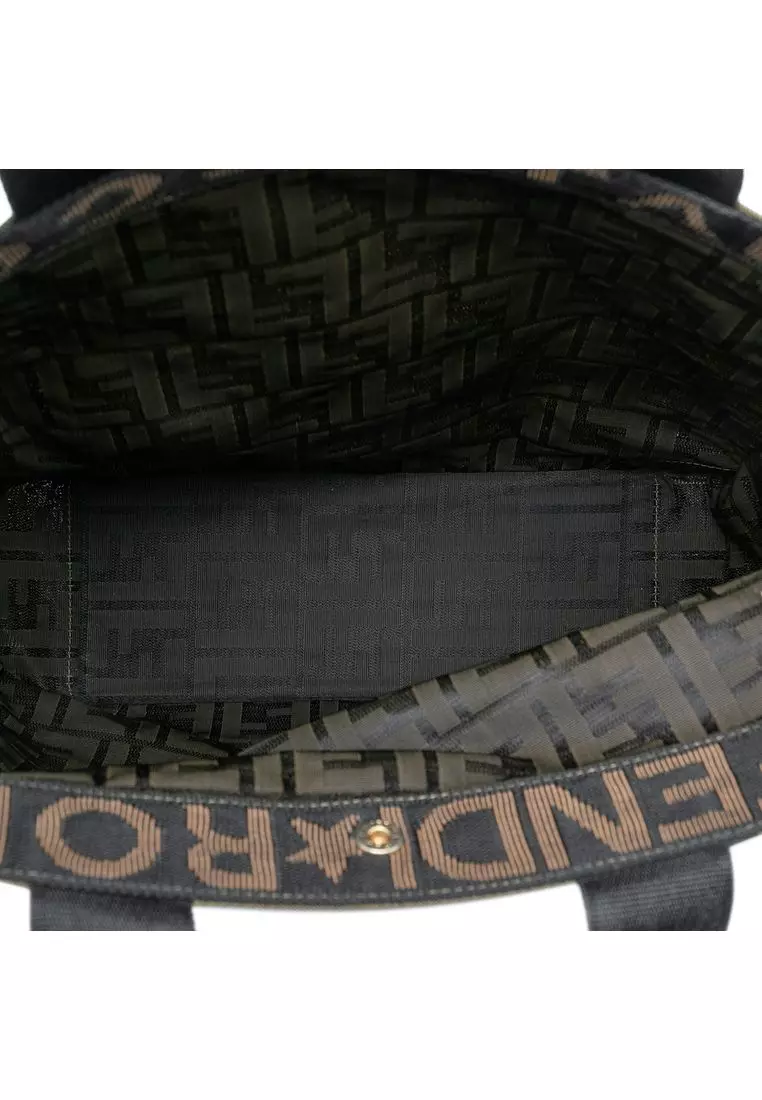 Pre-Loved Fendi Zucca Canvas Shopping Tote