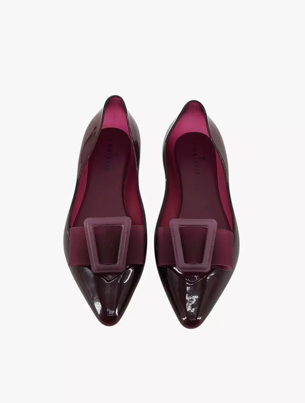 Payless Chrissie Womens Frances Jelly Flats - Maroon_15