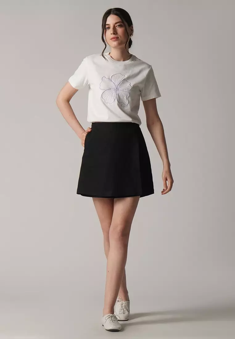 Floral Embroidered T-Shirt