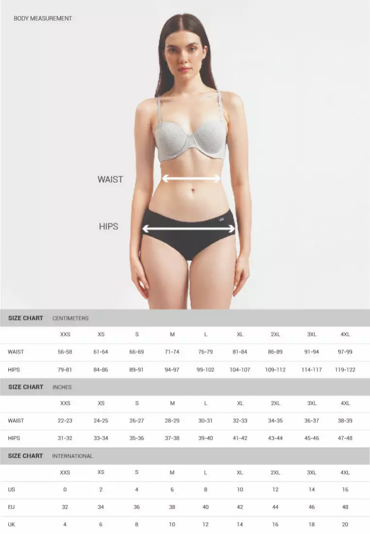 Penshoppe Core Women's Classic Bikini With Tonal Waistband