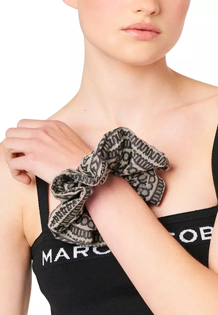 Monogram Jacquard Scrunchie in Natural Jacquard J509M03FA22