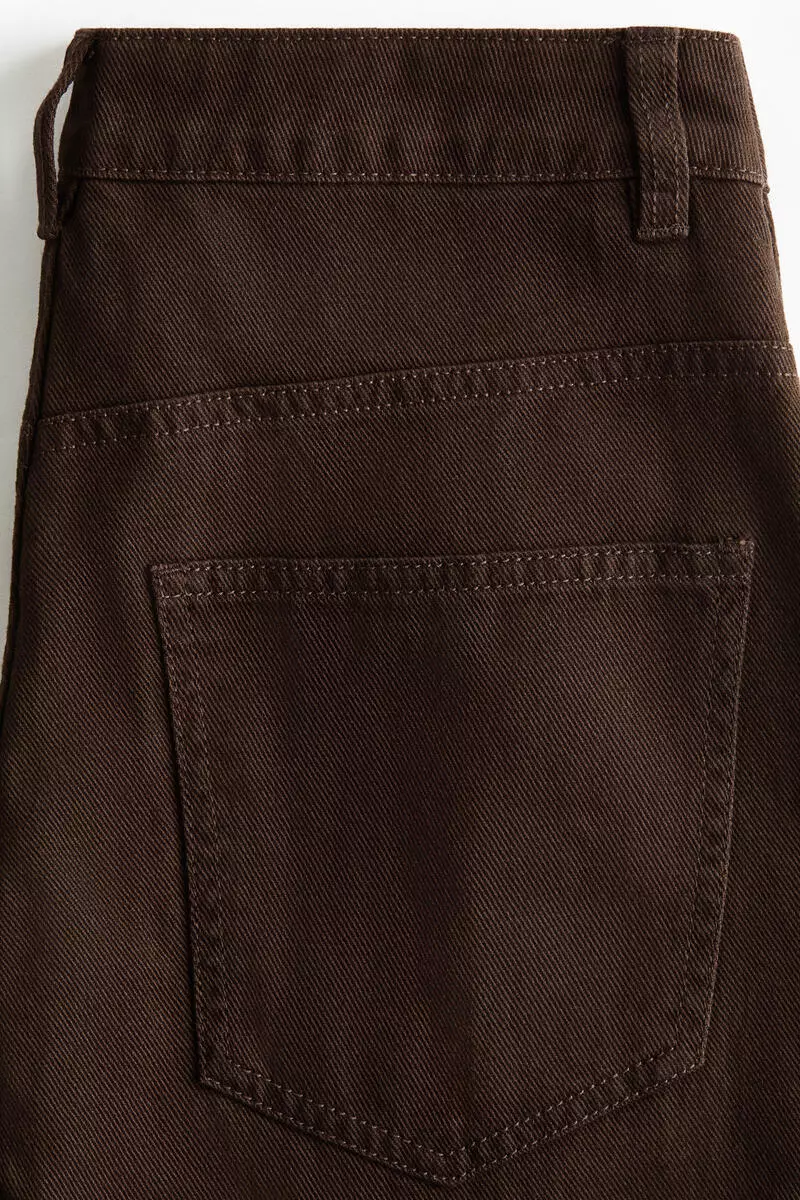 Twill barrel trousers