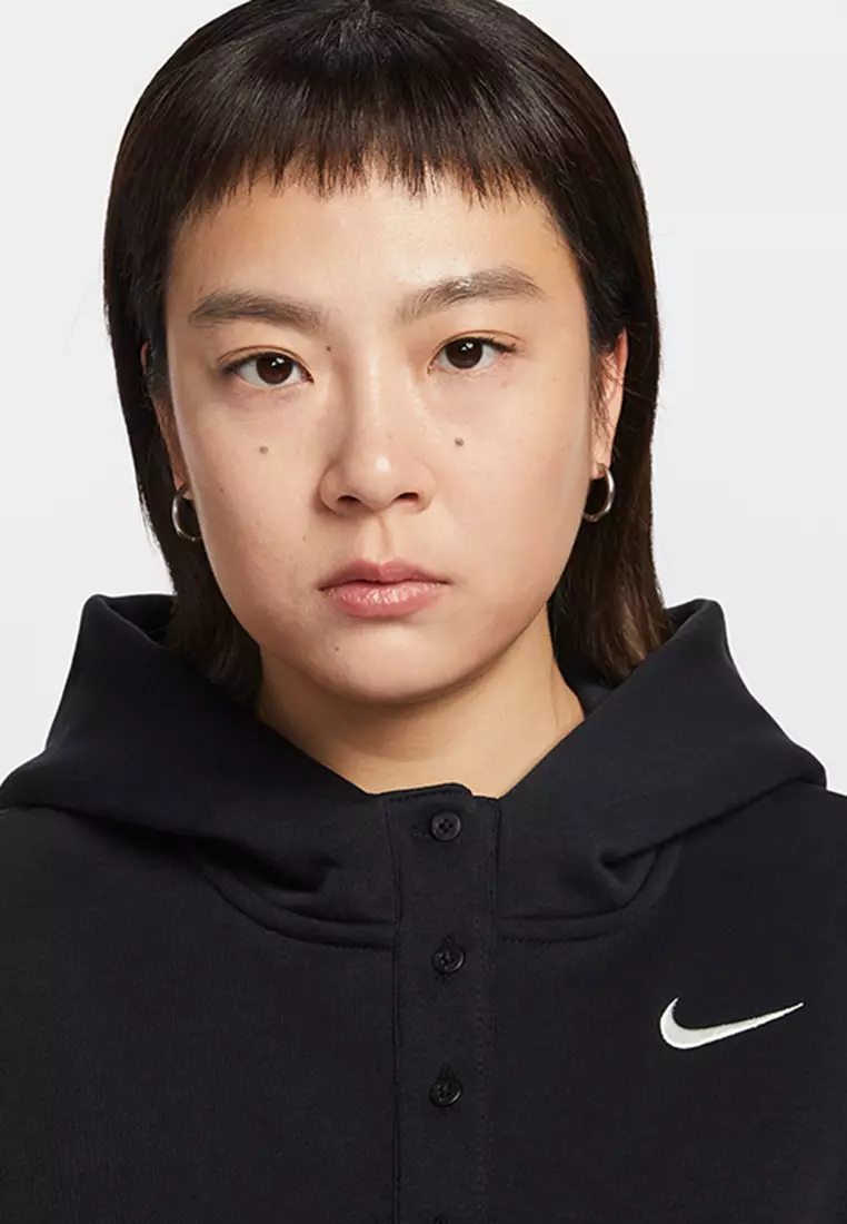 Phoenix Fleece Oversized Cropped Hoodie