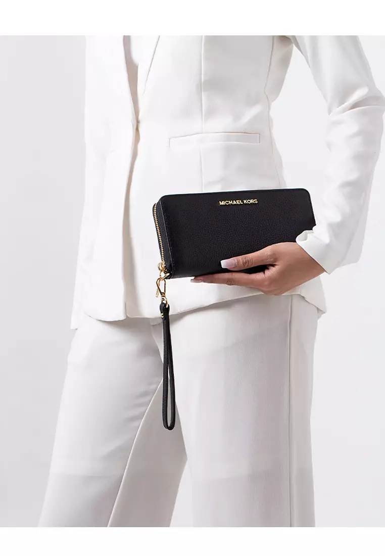 Michael kors travel store continental wallet black