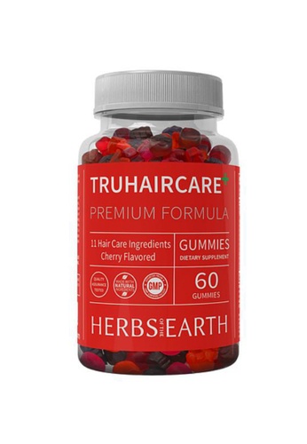 Herbs of the Earth TruHairCare+ Vegan Hair Growth and Thickness Maximizer  60 Cherry Gummies from Herbs of the Earth | ZALORA Philippines