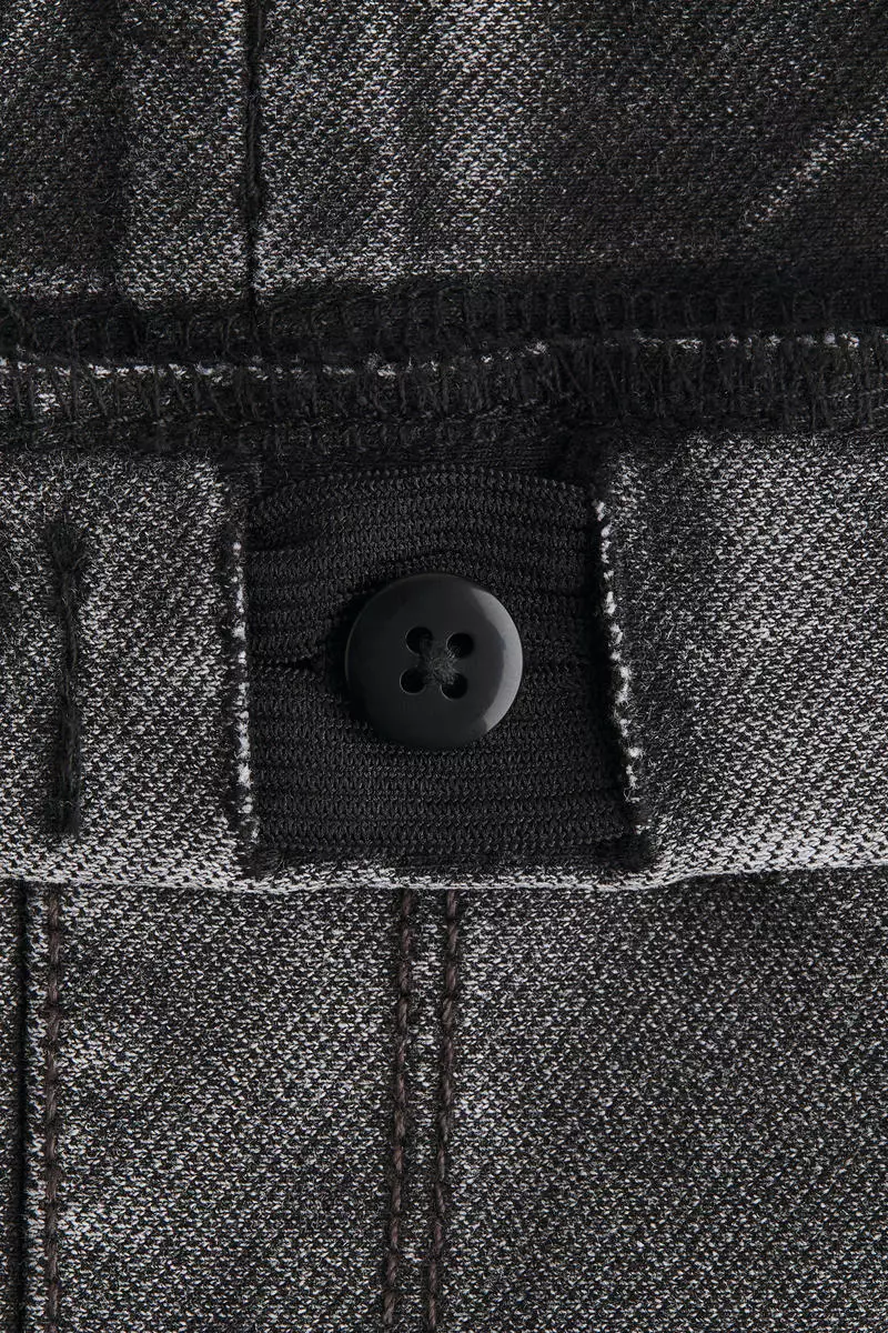 Wide denim-look trousers