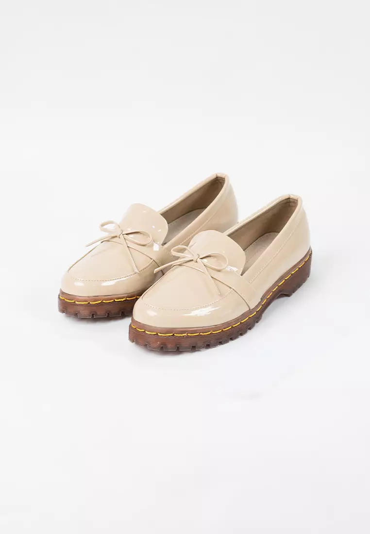 Seis Vini Sepatu Docmart Wanita Series-CREAM
