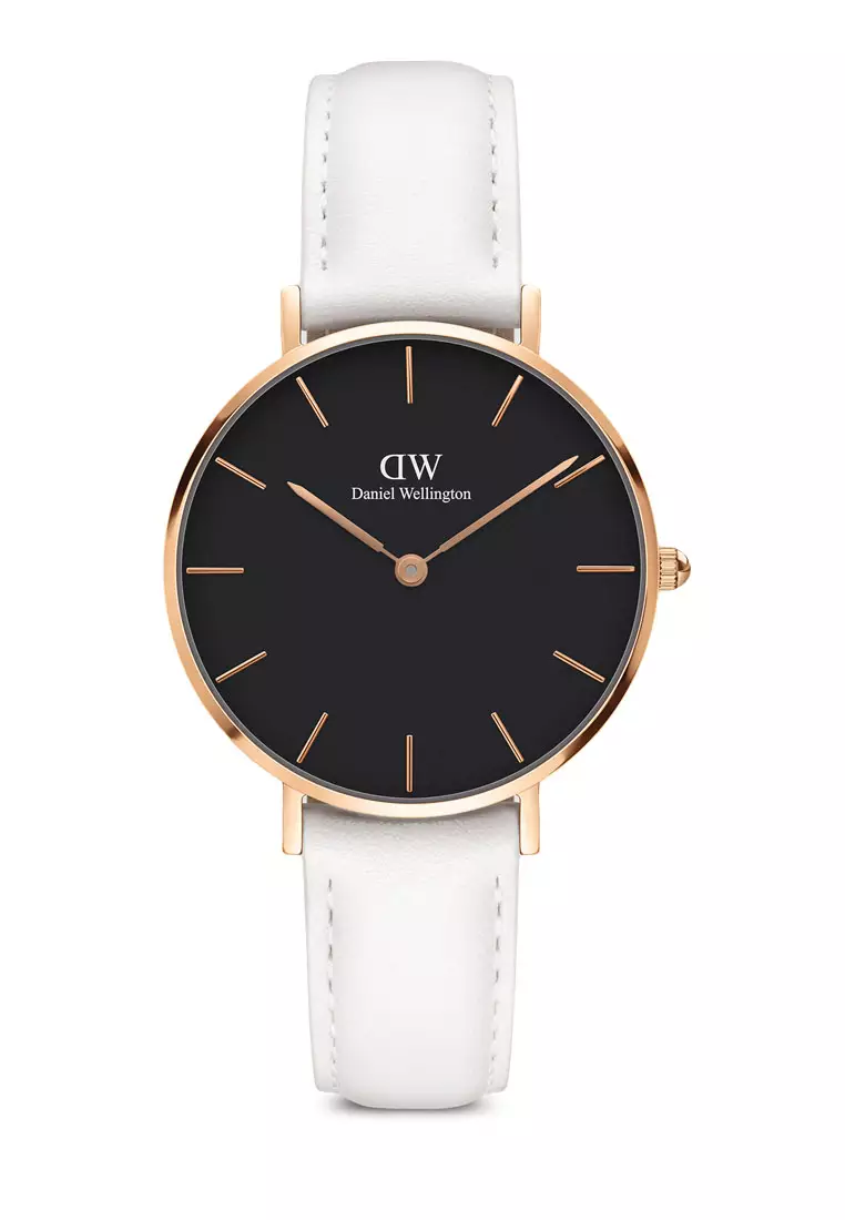 Buy Daniel Wellington Petite Bondi 32mm Watch Black dial Leather
