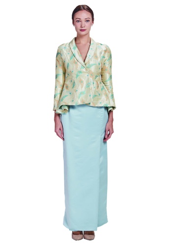 QAISHA Kurung from Meraki Atelier in Green
