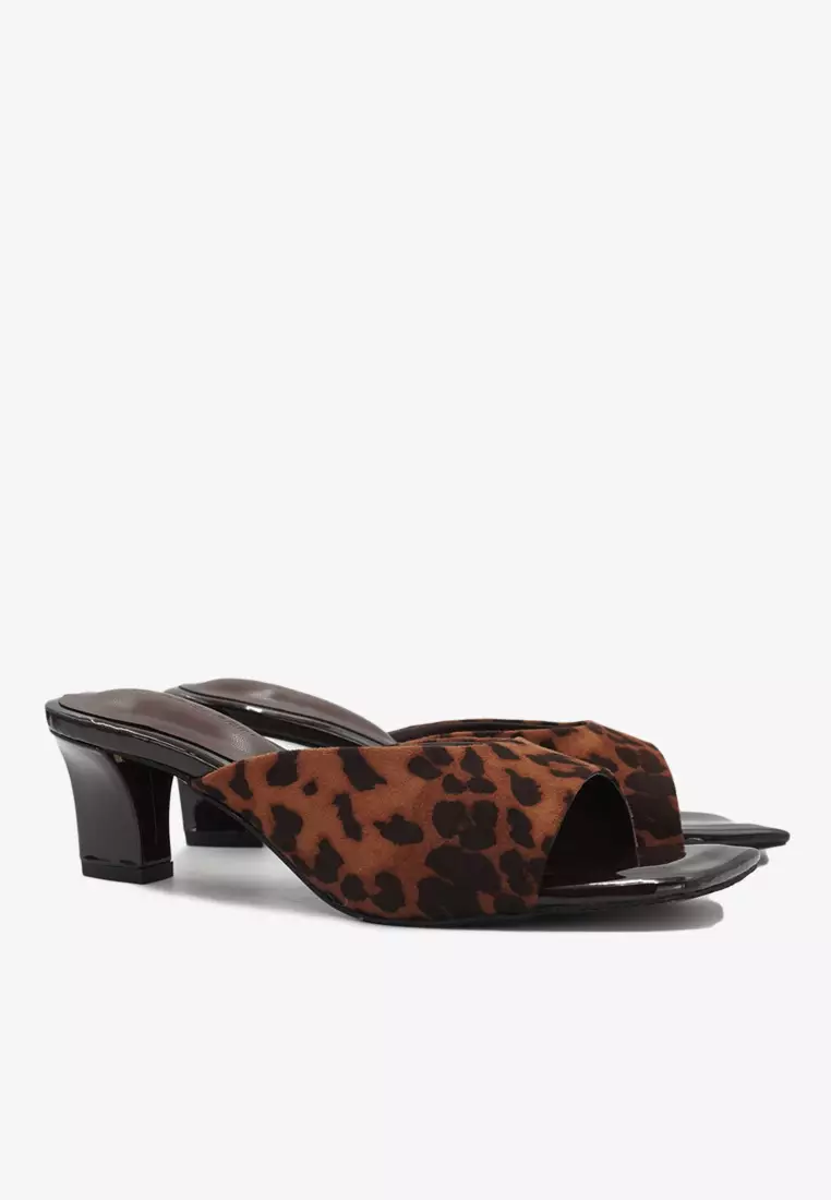 Dr Cardin Women Dewy 2-inch Heels | Leopard | Suede L-RIC-9382