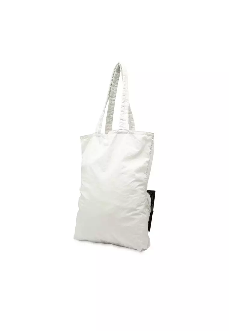 Pre-Loved Bottega Veneta Intrecciato Trimmed Nylon Eco Tote