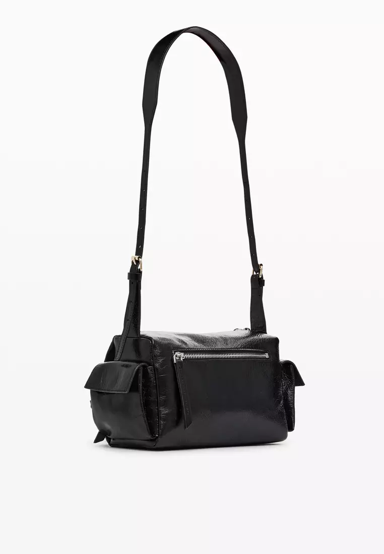 Mini leather pocket bag